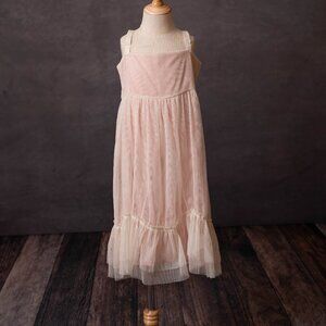 Joyfolie Pink and Cream Tulle Dress